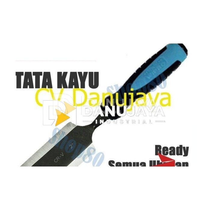 Tata Pahat Tatah Pisau Alat Ukir Kayu 32mm Handle Gagang Fiber WIPRO