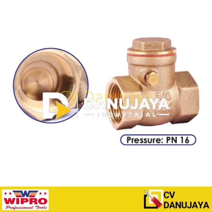 Check Cek Valve Klep Kelep Valve Tabok Valve 3/4" inch Valve Tabok SWING Kuningan katup Onda - Sailing
