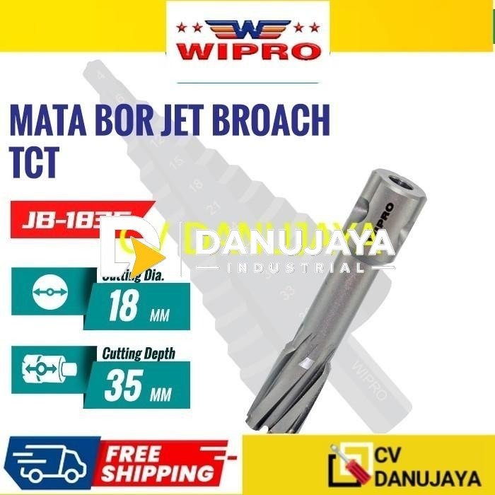 WIPRO Mata Bor Jet Broach TCT (FL 35mm) 18x35MM (JB-1835)