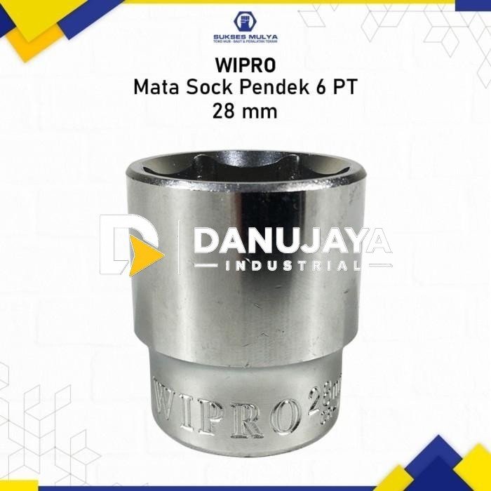 Wipro Mata Kunci Shock Sok Sock 1/2" inci 12PT 5/16 3/8 7/16 1/2" - 5/16"