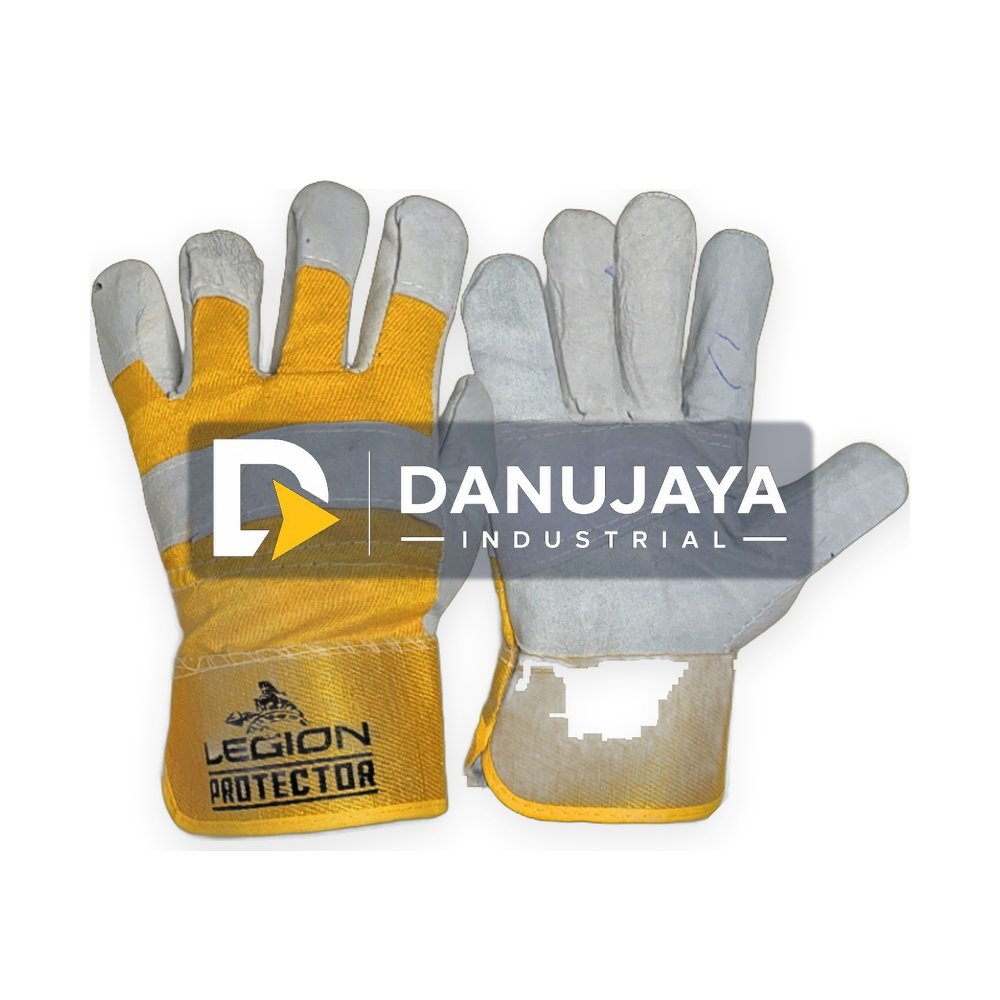 Sarung Tangan Kulit Las Welding Kombinasi Protector Tebal Legion GOSAVE