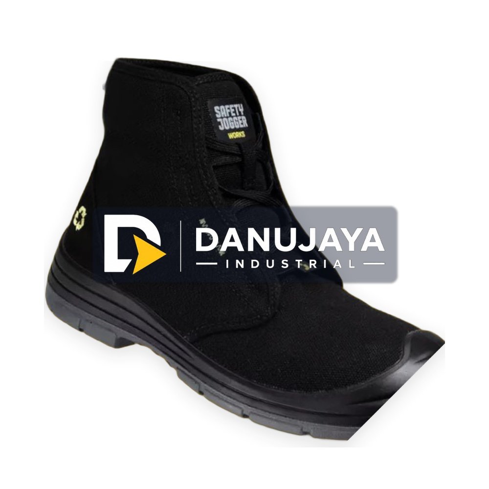 Sepatu Safety Jogger Ecodesert Black S1P MID