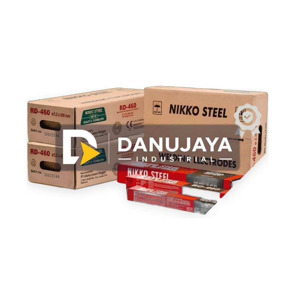 Kawat Las Nikko Steel RD460 2.0mm 2.6mm 3.2mm Anti Lengket Terak Halus Stabil
