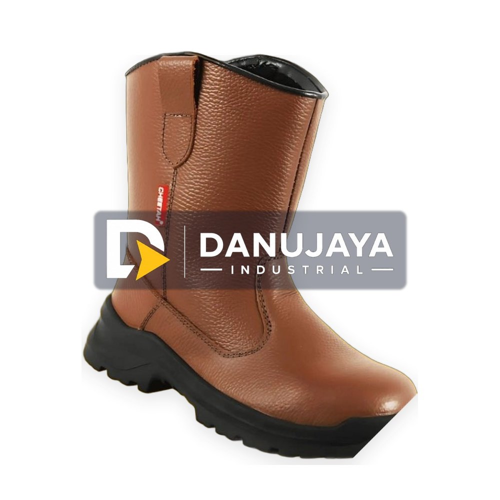 Sepatu Safety Cheetah 7288C Coklat Original