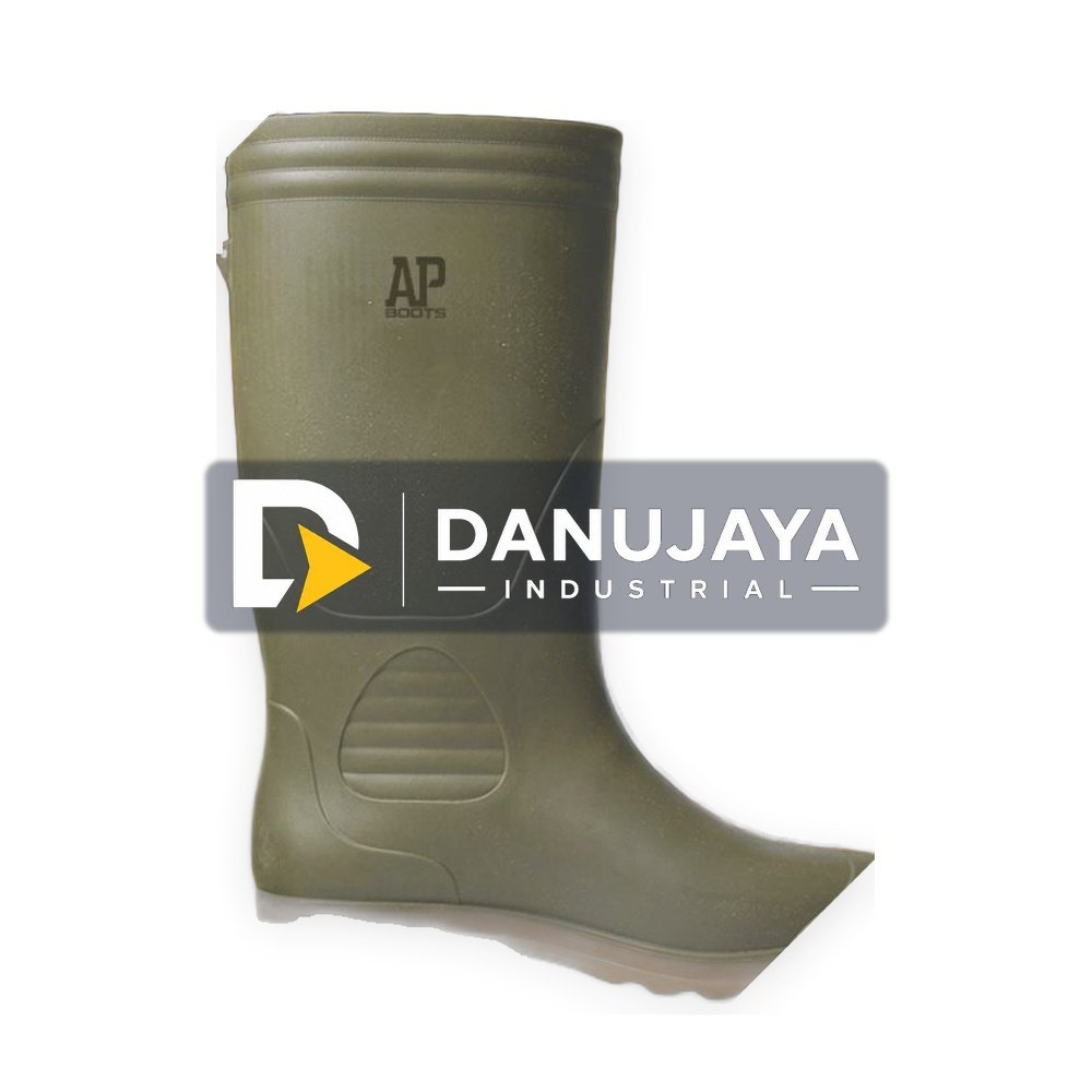 ( Garansi ) Sepatu AP Boots 9506 Hijau Tua, Anti Slip, Tahan Lumpur