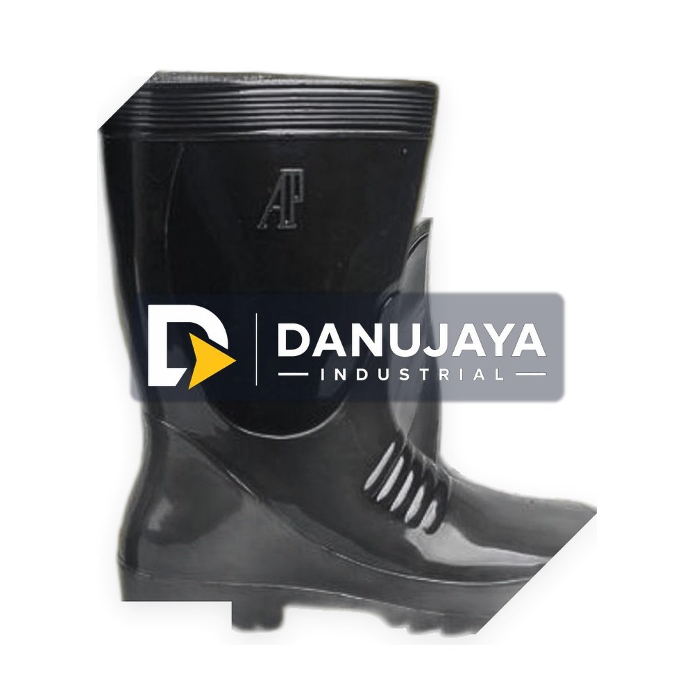 ( Garansi ) Sepatu AP Boots AP 1 Hitam, Anti Slip, Tahan Lumpur